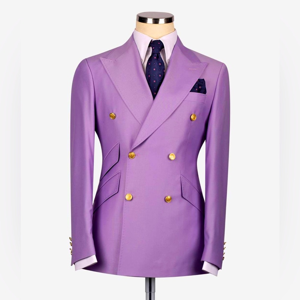 Lilac Doube-Breatsed Suit